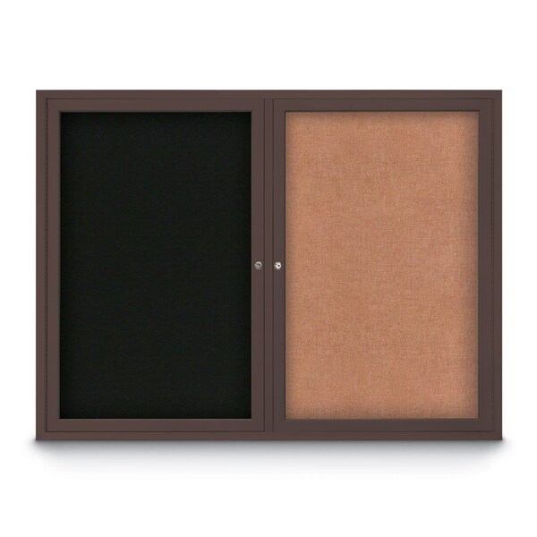 Corkboard, Cobalt/Satin, 60" x 36"